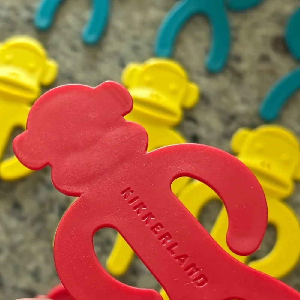 Kikkerland Sock Monkeys Set of 12 Sock Clips